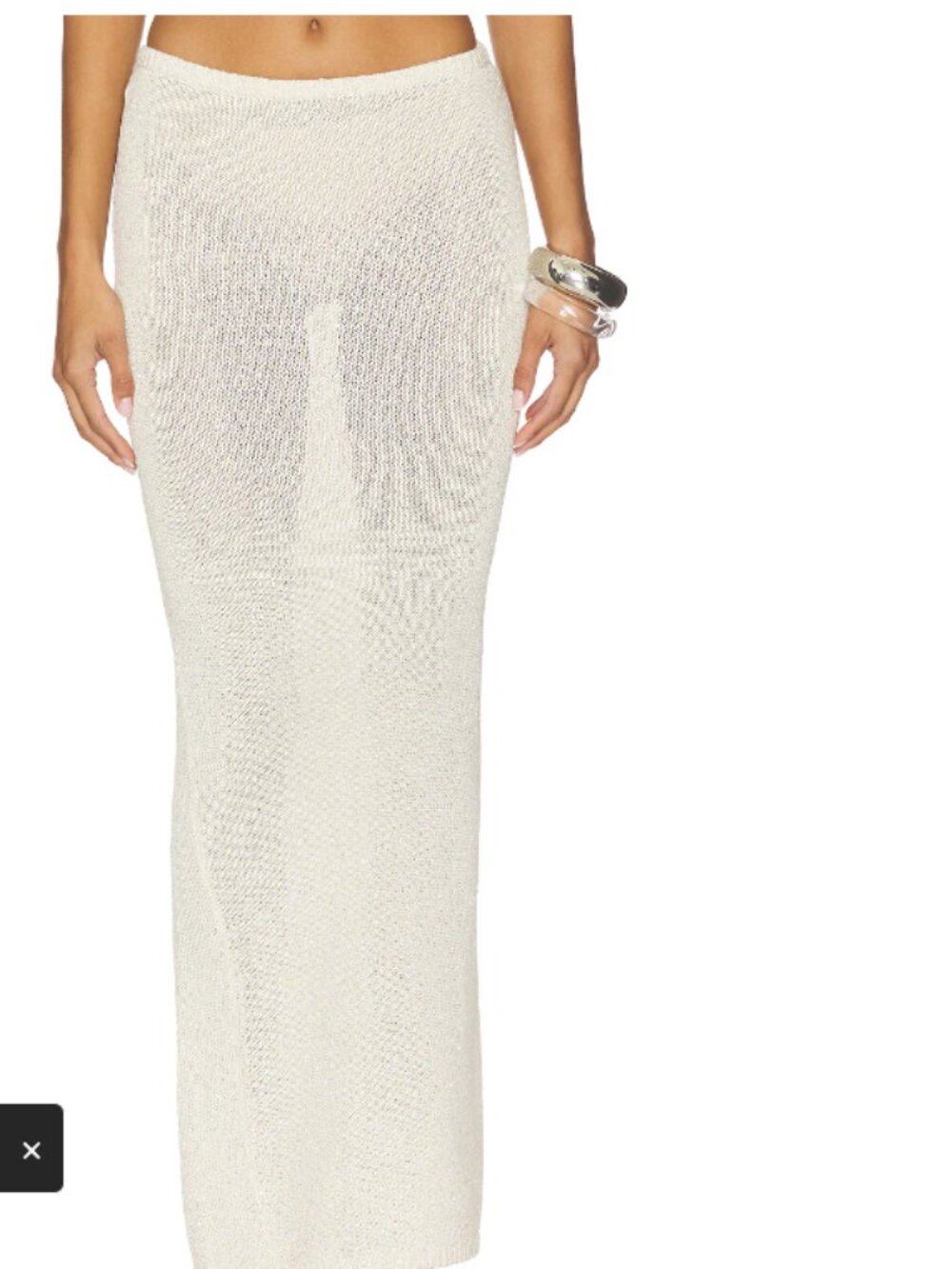 Asta Resort Carolina Skirt- Star White Sequin
